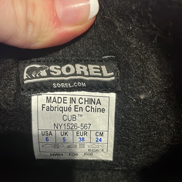 Sorel Insulated Winter Boots with Rubber Sole women’s size 6 - Picture 7 of 10